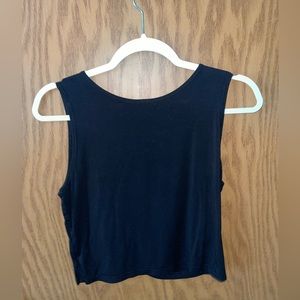 Black Cropped Workout Top size Medium, never worn